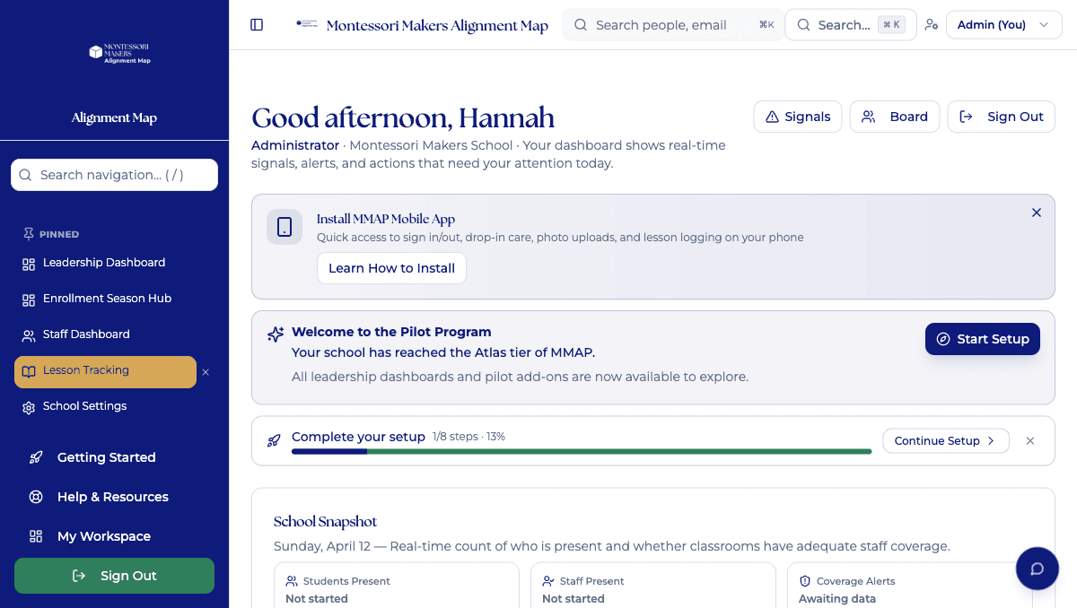 MMAP Leadership Dashboard